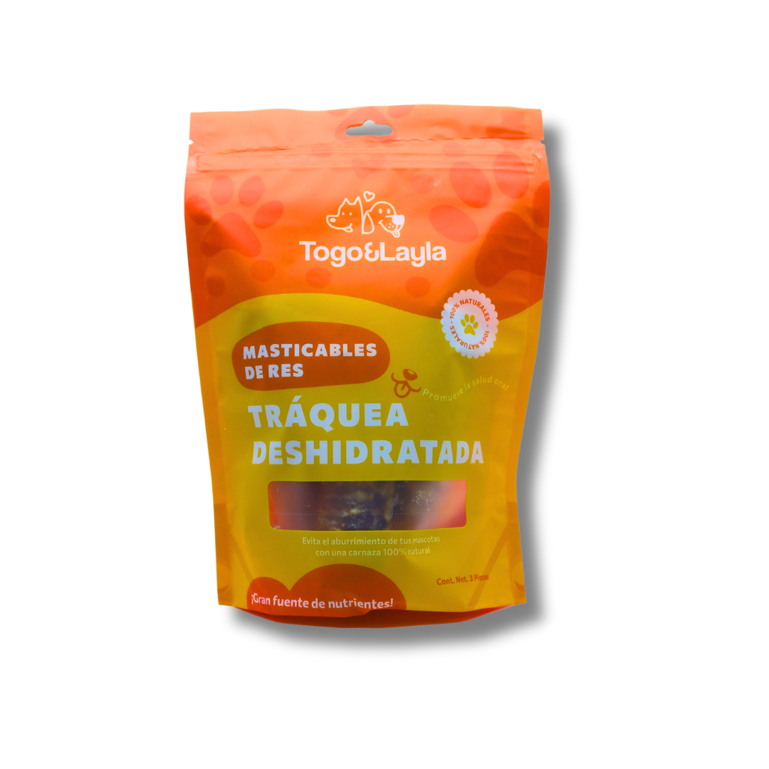 Tráquea de Res Deshidratada para Perros