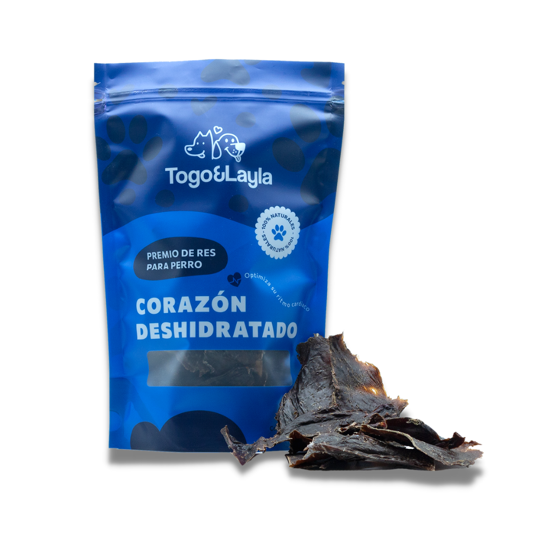 Premios para Perro de Corazón de Res Deshidratado