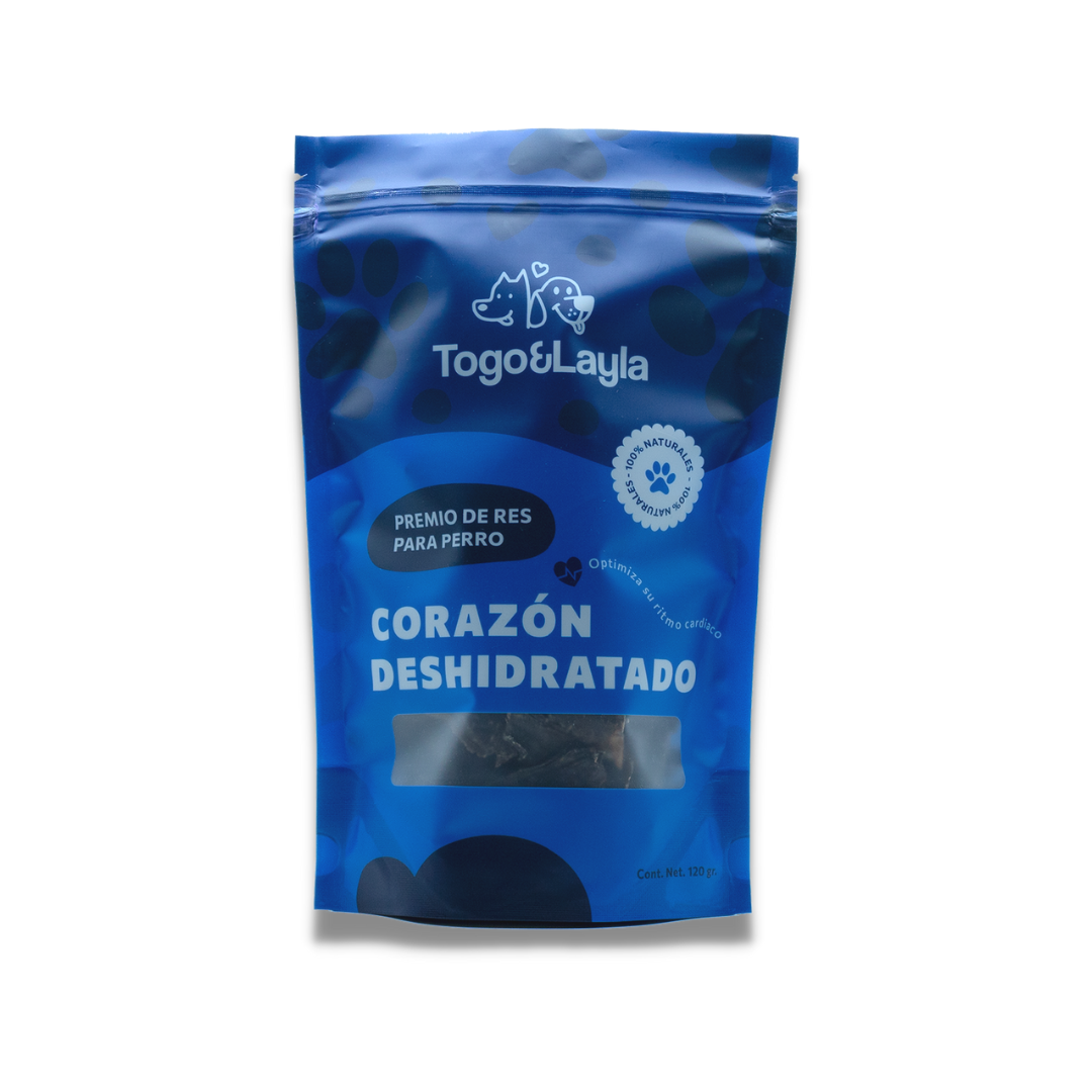 Premios para Perro de Corazón de Res Deshidratado