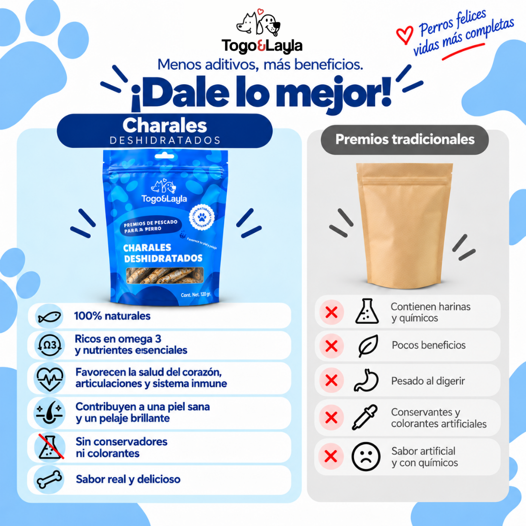 Charales Deshidratados para Perros