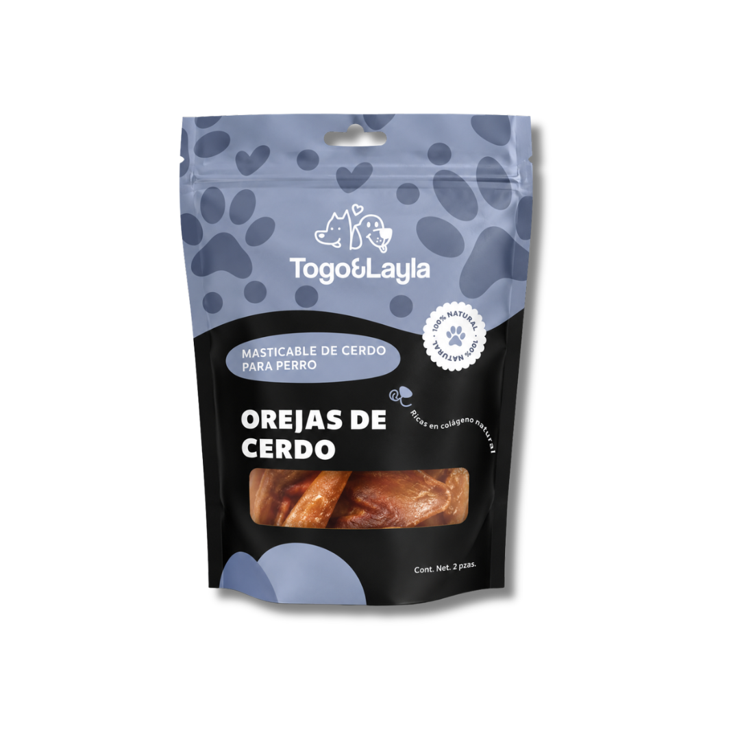 Oreja de Cerdo Deshidratada para Perros