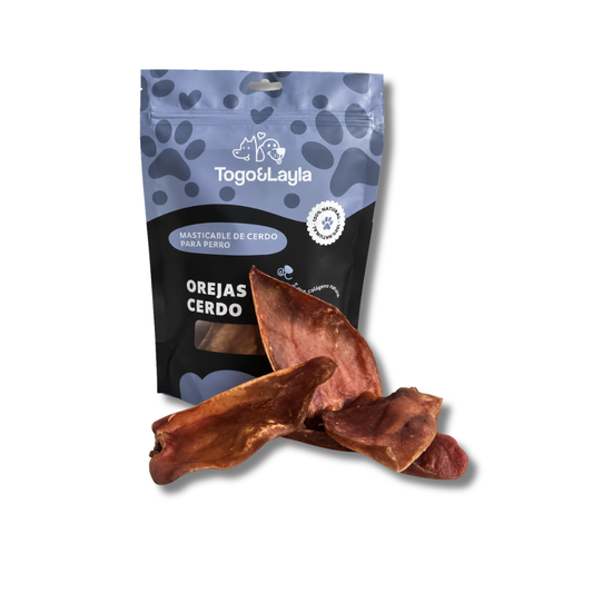 Oreja de Cerdo Deshidratada para Perros
