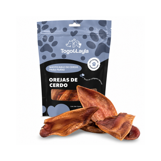 Oreja de Cerdo Deshidratada para Perros